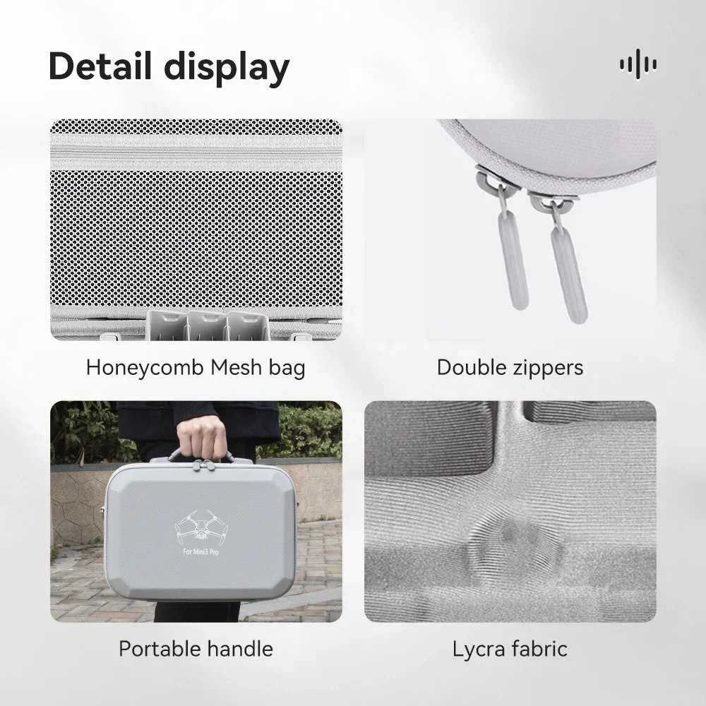 Drone Storage Case For DJI Mini 3 Pro Storage Bag Portable Waterproof Hard Carrying Case Mini3 Pro Drone Accessories Leather Splash-proof Handbag