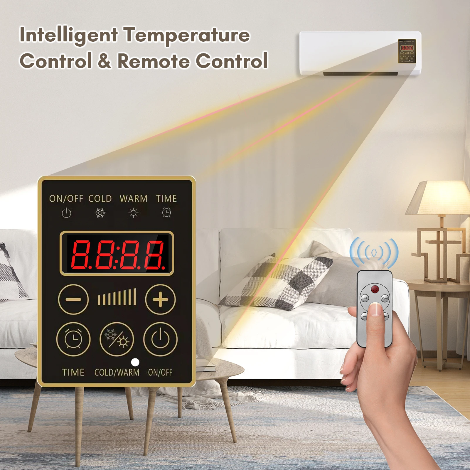 Portable Heater and Air Conditioner Combo Wall Mounted Desktop 2in1  Electric Heater Air Conditioner Heating and Cooling - AliExpress
