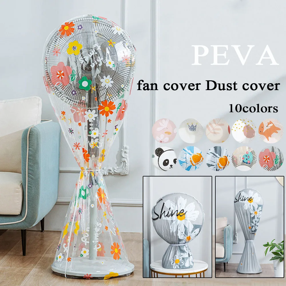 Fan Cover Electric Fan Dust Cover Dust Proof Universal Printed Fan Prevent Sleeve Aging Of Blades Circular Desktop Floor Mounted