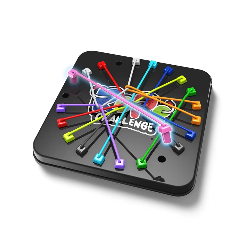【New release】 Kids Logical Thinking Puzzle Board Games Toys Solving Rope Challenge for Educational.