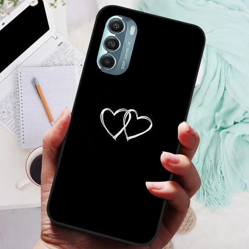 Lion & Wolf Black Silicone Soft Back Protective Case - Sleek & Stylish Cover
