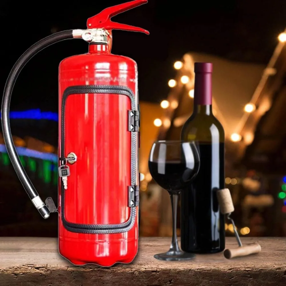 High Quality Portable Liquor Cabinet Metal Red/Black Bottle Holder Liquor Cabinet Bar