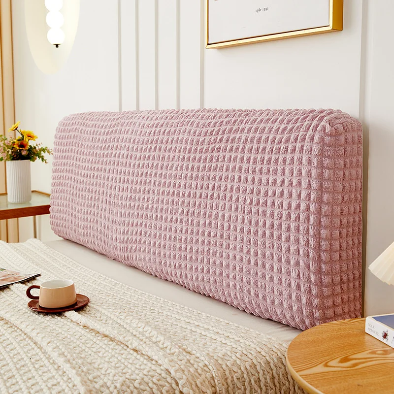 Simple Bedside Cover Elastic All-inclusive Protection Headboard Case Dust-Proof Nordic Bedroom Bed Cushion Cover Home Decoration