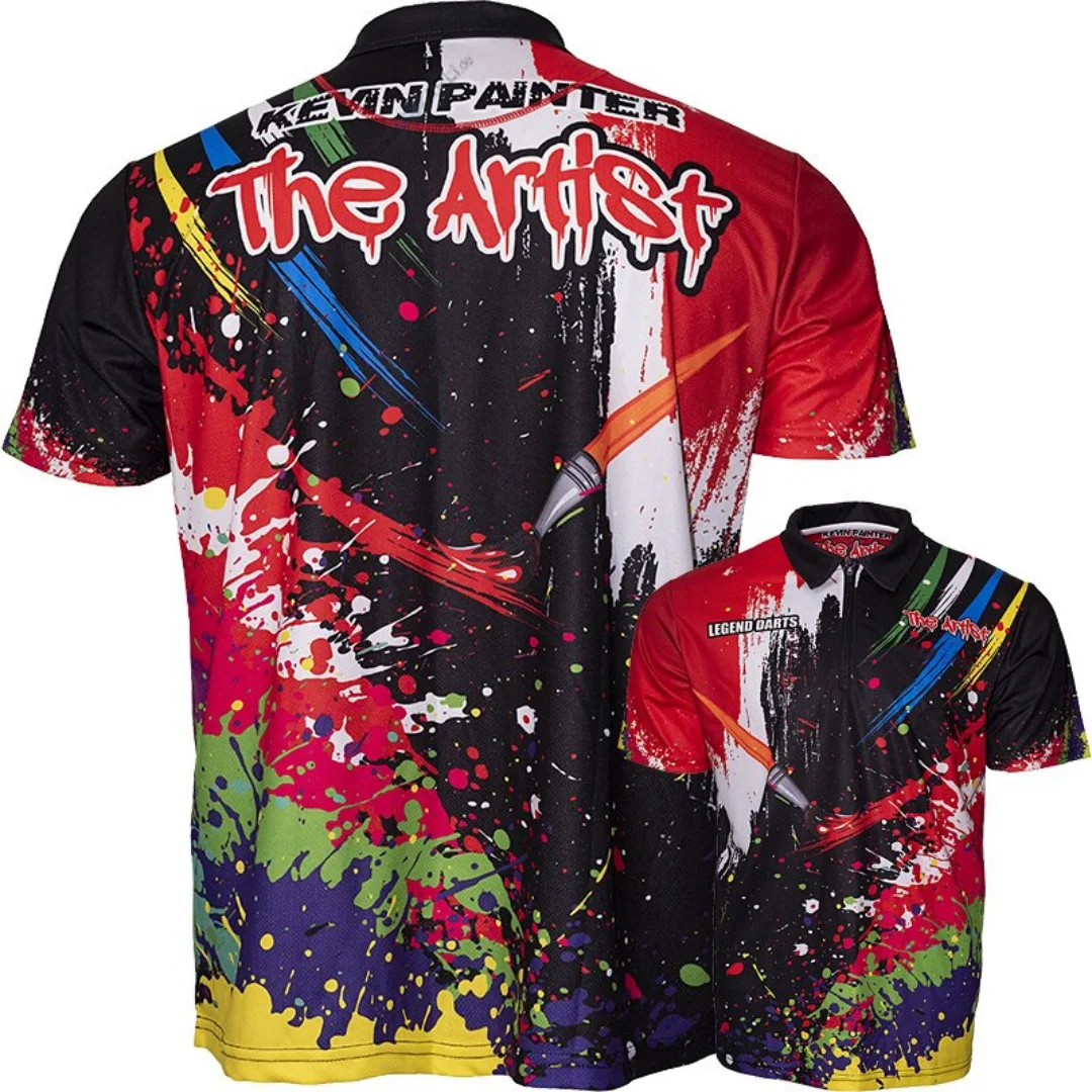 Legend Darts Offizielles Kevin Painter Matchshirt Dart-Shirt Frühlingssport Herren-T-Shirt Kinderkleidung T-Shirt Y2k Damen