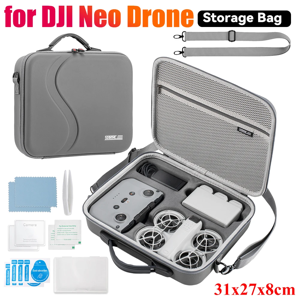 Mini Drones Controller Accessories Portable Travel Bag Case for dji NEO Carrying Case Quality Leather Storage Waterproof Box
