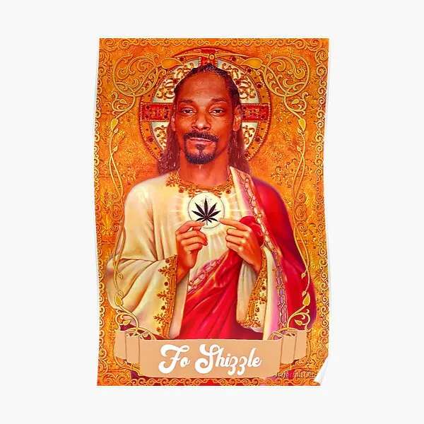

God Is Snoop Lol Poster Painting Mural Print Wall Vintage Modern Picture Room Decor Funny Decoration Home Art No Frame