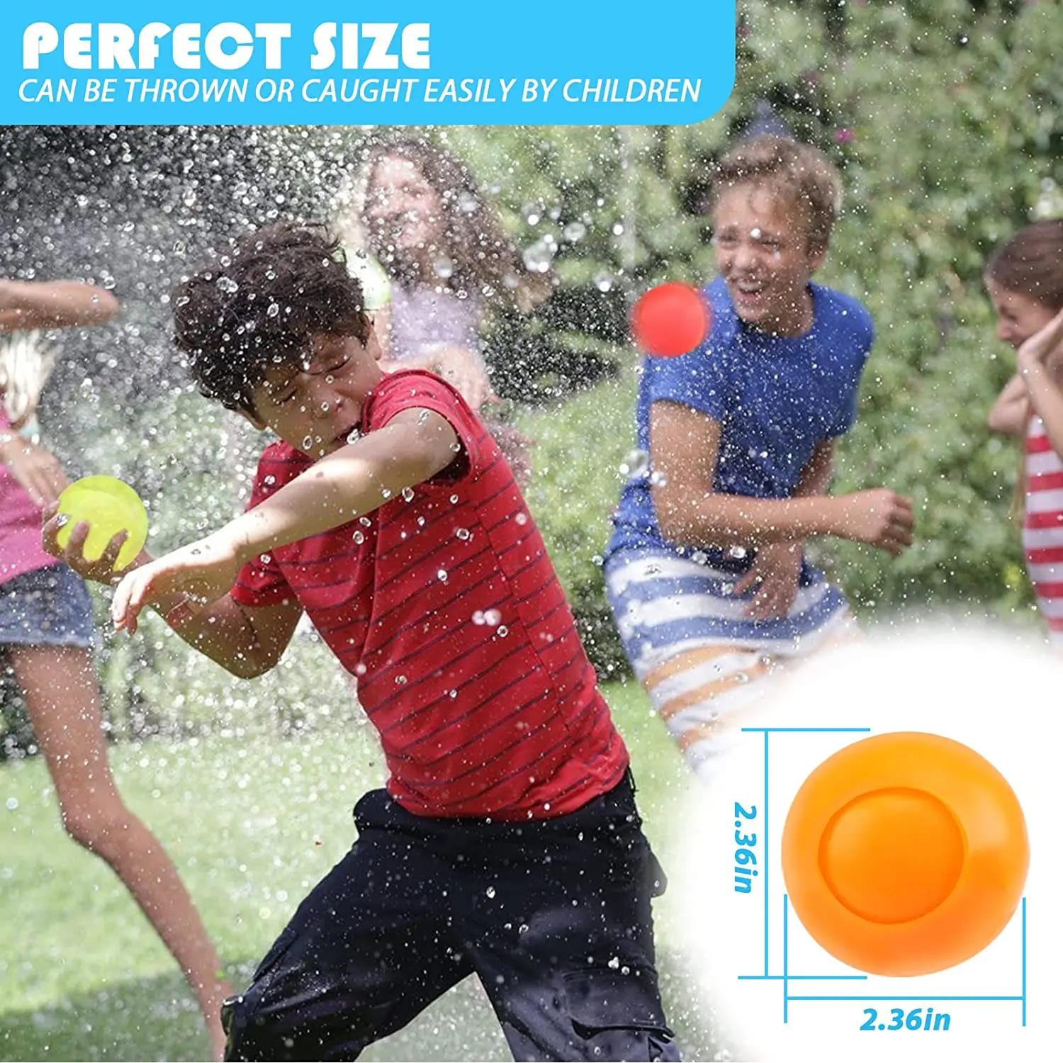 12 Pack Reusable Water Balloons Self Sealing Quick Fill Water bomb Splash Ball Toys Party Supplies for Summer Outdoor Pool Party