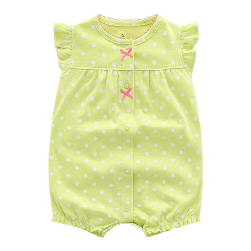 2023 Summer Baby pagliaccetti neonate abbigliamento 100% cotone neonato vestiti tute infantili manica corta abbigliamento per bambini