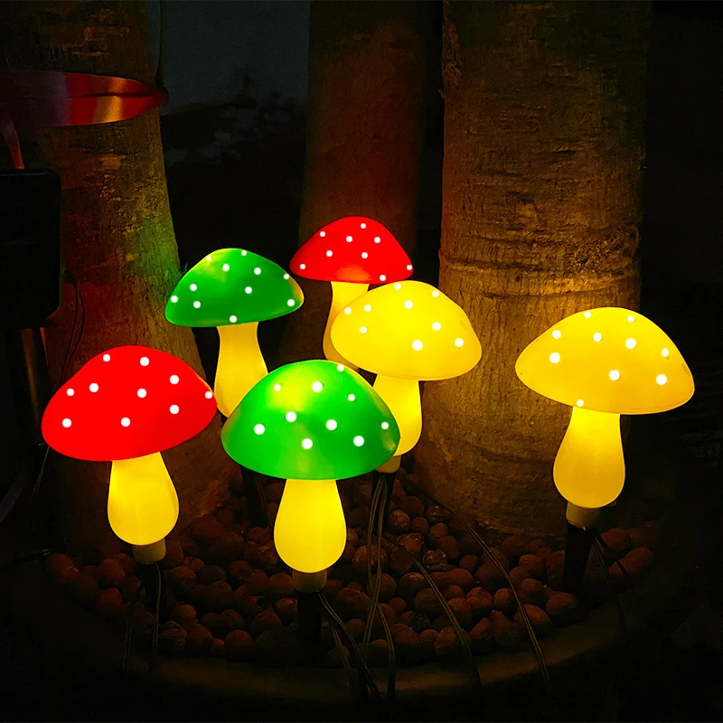 Outdoor LED Solar Garden Lights Waterproof Mushroom Shape Decorative Lamp For Garden Yard Lawn Path Patio Outdoor Lighting solar sensor wall light