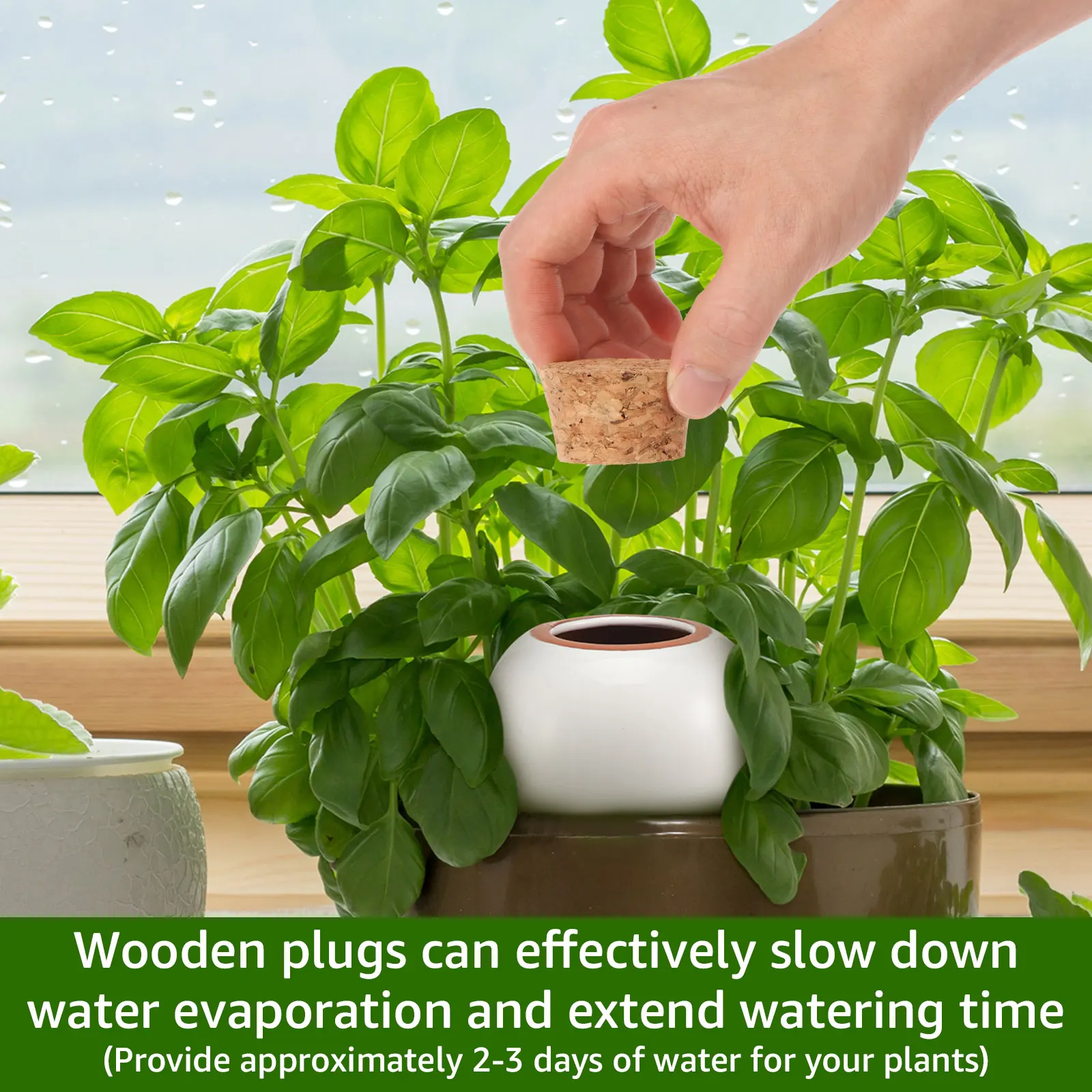4-Piece Plant Self-Watering Globe with 320ml Capacity - Automatic Garden Watering Device