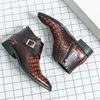 Cowboy Boots Men Genuine Leather Boots for Men Shoes Luxury Shoes High Quality Dress Booty Man Casual Sneakers Men's Shoe Ankle