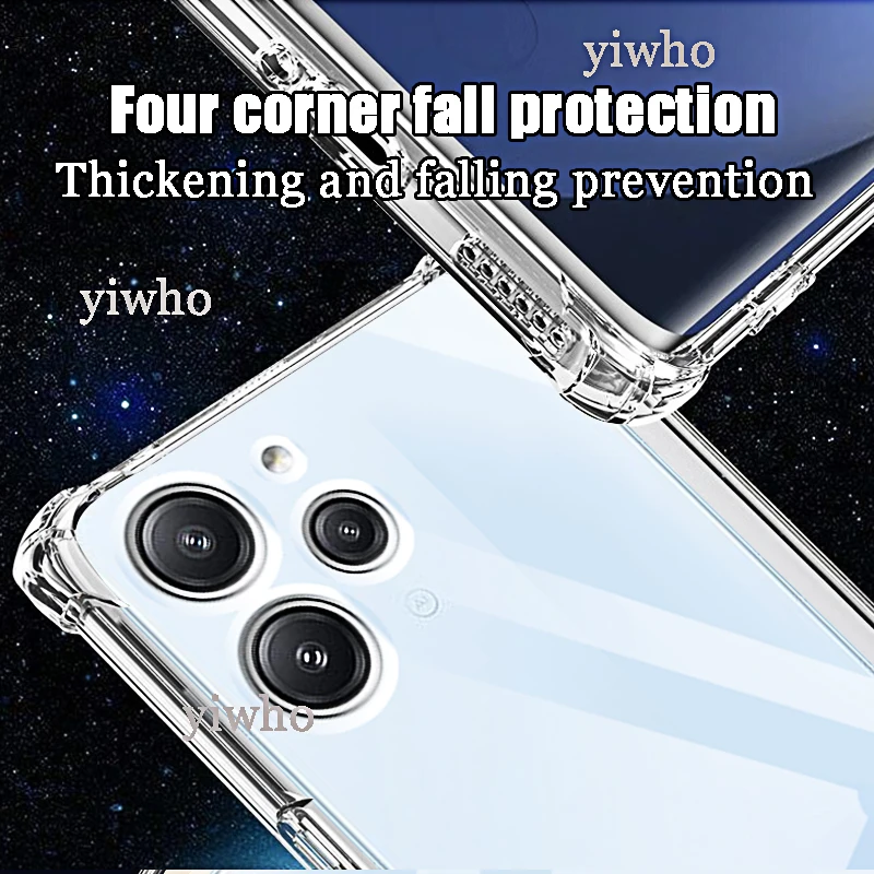 Crystal Clear Shockproof Silicone Phone Cover - Enhanced Protection