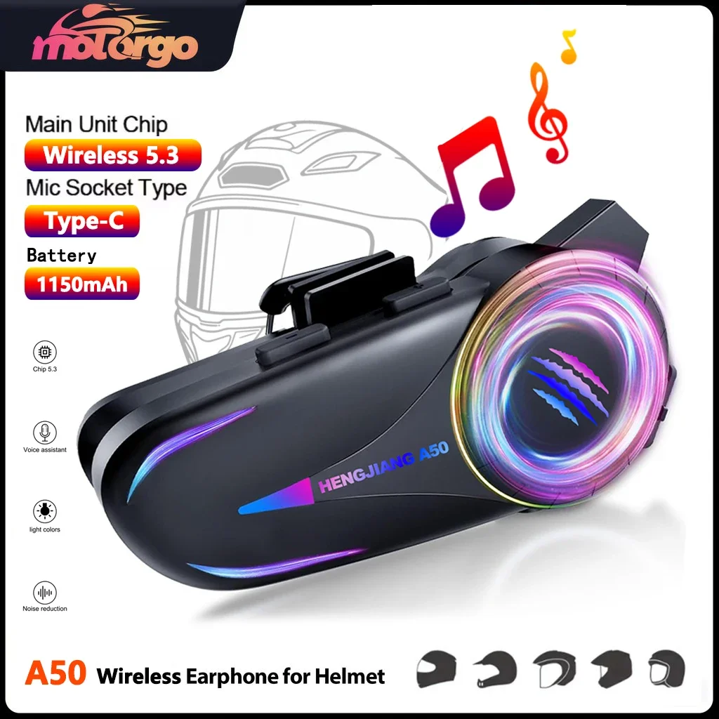 A50 Bluetooth Helmet Headset Wireless