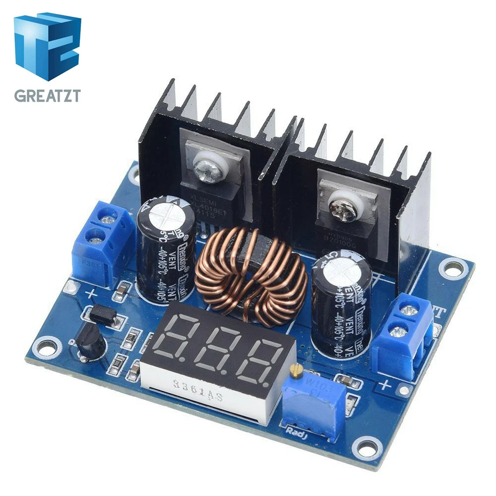 GREATZT XH-M404 DC 4-40V 8A 200W Spannungsreglermodul Digitaler PWM Einstellbarer DC-DC Step-Down-Spannungsregler DC XL4016E1