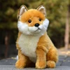 Red Fox High Fidelity Anime Cute Plushie Vulpe Plush Toys Lifelike Animals Simulation Stuffed Doll Toy Gifts For Kids 4