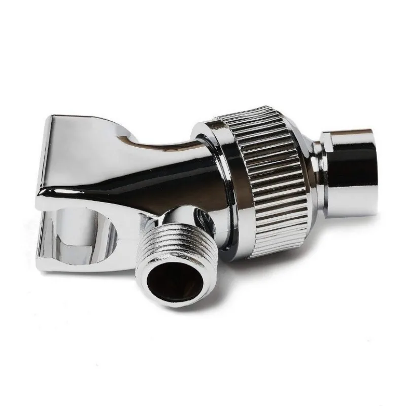 G1/2" 3 Way Tee Connector Shower Adapter Adjustable Water Diverter Valve Arm Mounted Faucet Sprinkler Holder Bathroom Accessory