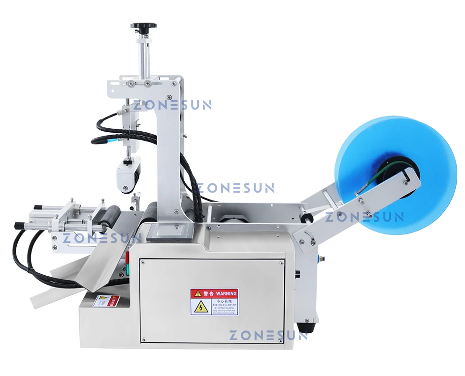 ZS-TB101 Tabletop Round Bottles  Labeling Machine with Printer