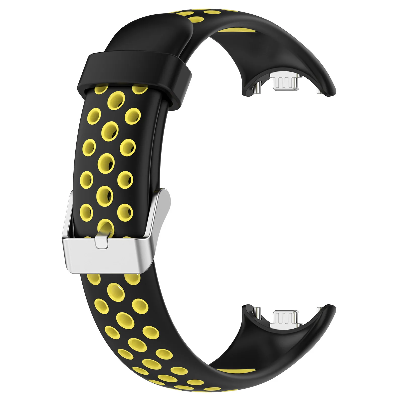 Silicone watch strap Silicone Watch Strap For Xiaomi Band 9 8 Two-Color Breathable Smart Watchband Replacement Bracelet