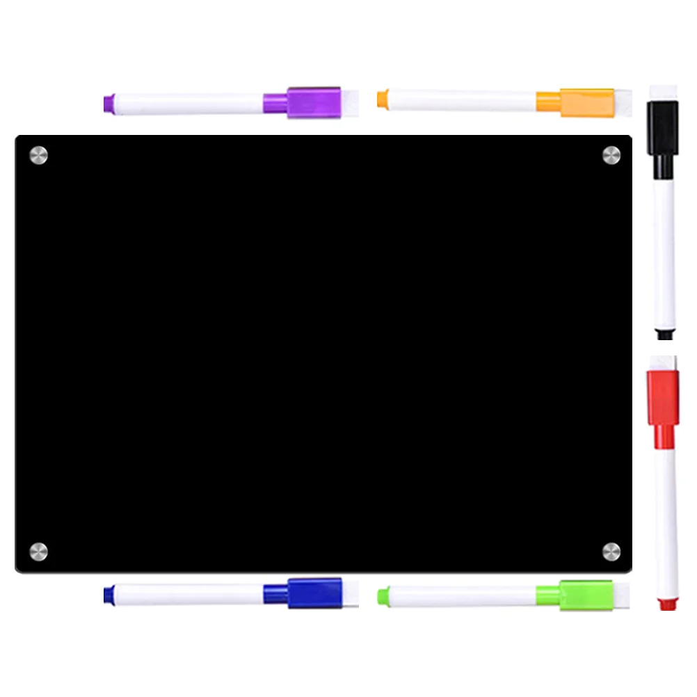 

Refrigerator Rewritable Message Board Writing Acrylic Fridge Magnetic Do List for Small Dry Erase Boards Clear