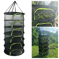 Folding Dry Rack 6 Layers Drying Net for Herbs Hanging Basket Dryer Bag Mesh Herb Drying Net for Flowers Buds Plants Organizer 2