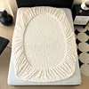 plush mattress cover for bed,stretch soft material fitted sheet, keep warm,dust protector,machine washable 90X200,180X200 3