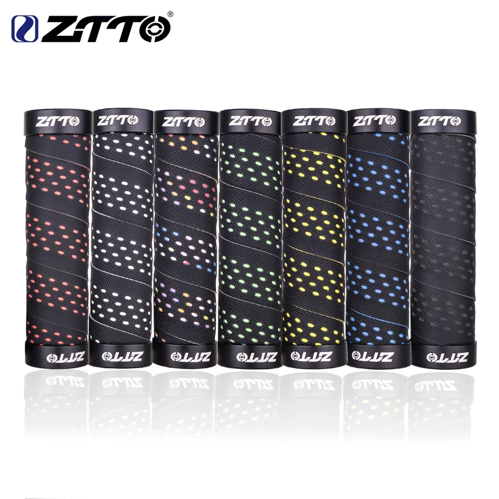 ZTTO MTB Mountain Bike Through Hole Handlebar Grips Durable Shock-Proof Anti-Slip Road Folding Bicycle Grips