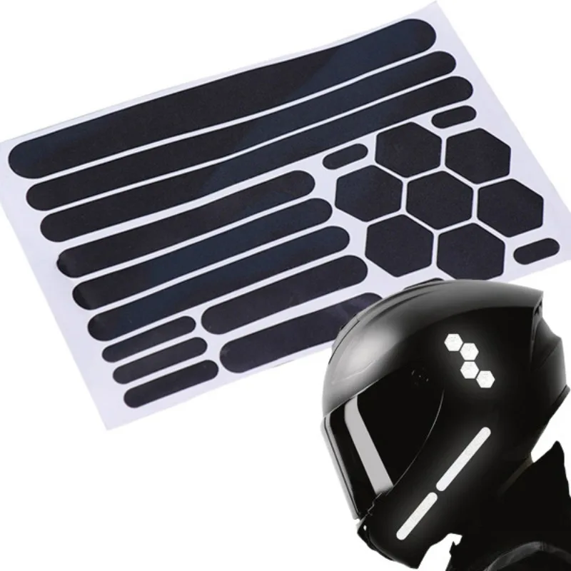 Reflective Stickers for Helmets Invisible Helmets Stickers Simple and Effective Reflective Tape for Bikes Motorcycles