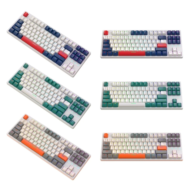 

Игровая клавиатура K87 87 клавиш RGB BT + 2,4 ГГц Беспроводная/клавиатура с тремя режимами Type-C