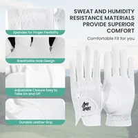 Golf Gloves Men Right Handed Golfer Mens Glove RainGrip Hot Wet Weather Value 1 Pack,All Weather in S M M/L L XL 2