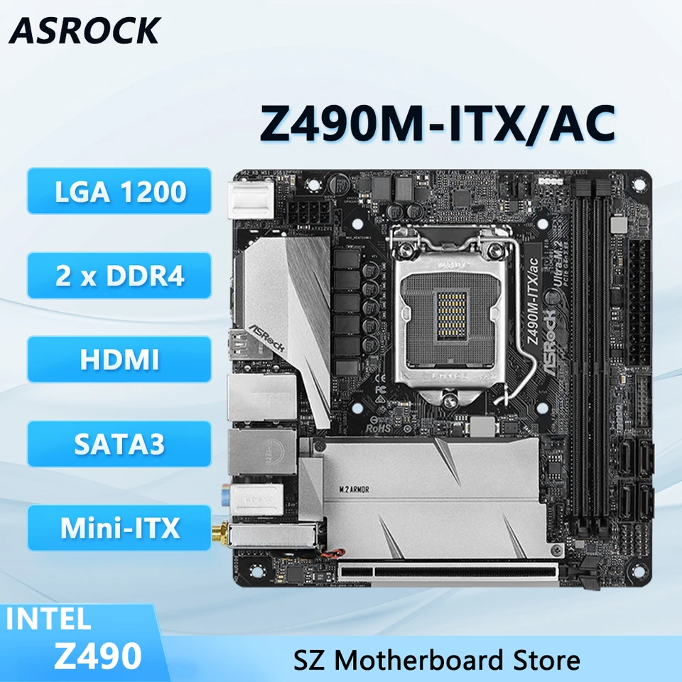 ASRock Z490M-ITX/ac + Core i5 10400