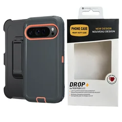Rugged Hybrid Armor Shockproof Case with Belt Clip - Google Pixel 11 (Color D)