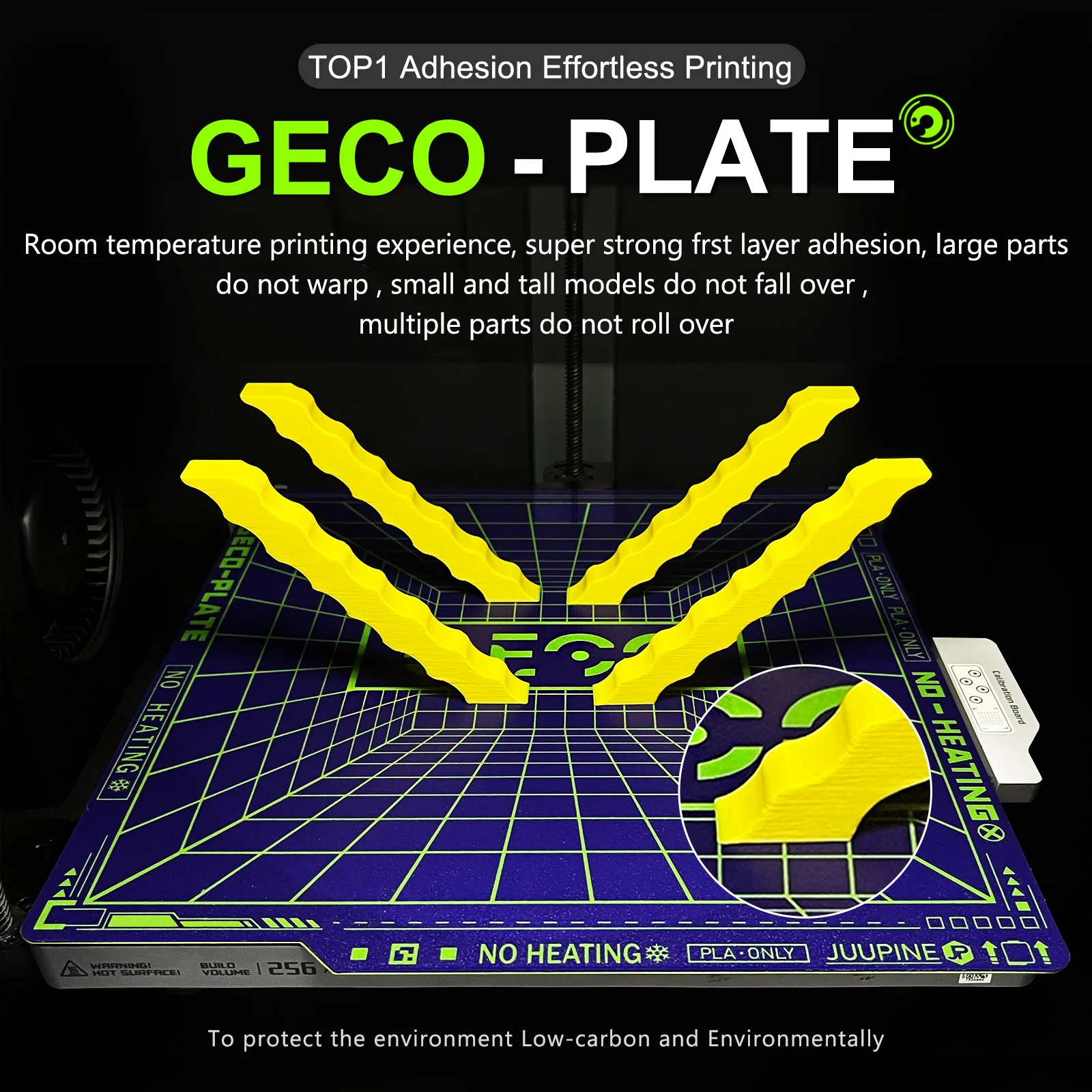 Juupine GECO Plate For Bambu Lab Build Plate PLA Bed A1 Mini X1C