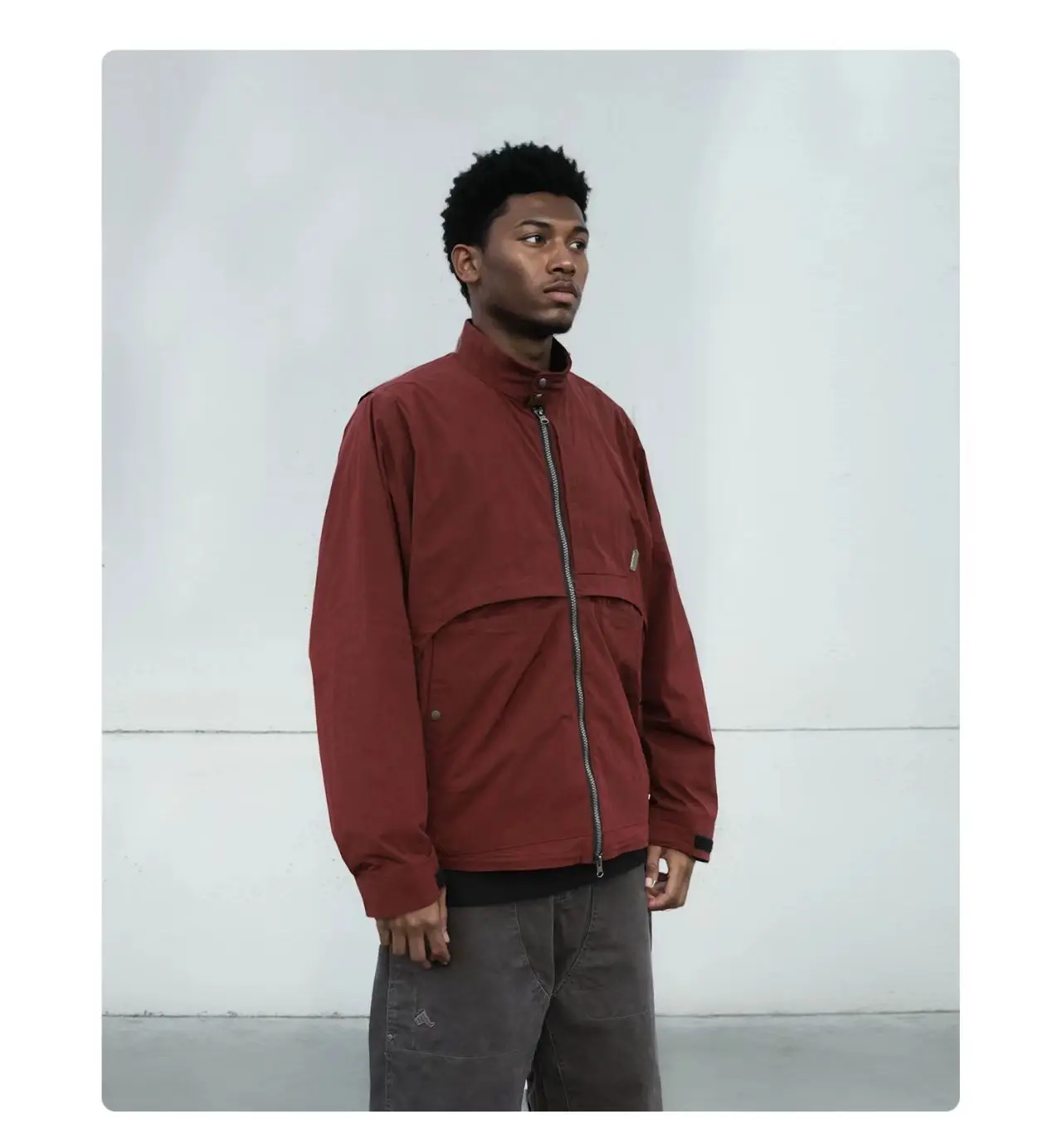 Whywokrs 25aw Graphene lining stand collar jacket multipocket ideal zipper techwear aesthetic gorpcore -