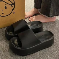 Women Slippers Popular Design EVA Thick Bottom Casual Home Slippers Non-slip Vacation Soft-soled Flat Sandals 2