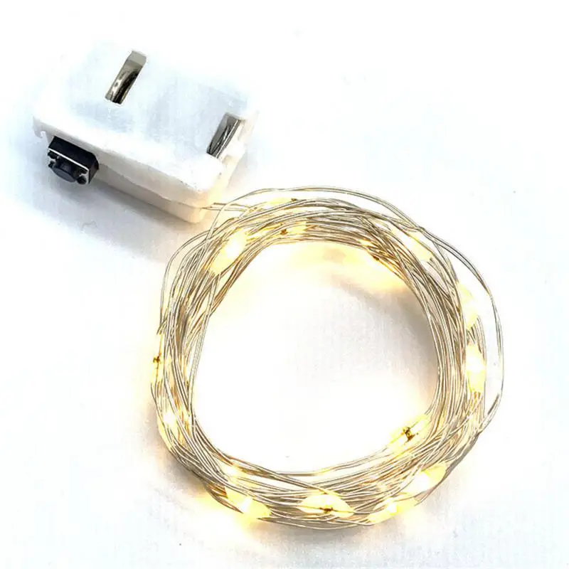 Fairy Lights String Button Battery Light Home Decor Living Bedroom Garden Christmas Wedding New Year Ornament Garland