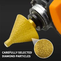 M14 diamant chanfrein maïs foret trou élargi biseauté outils de meulage 50mm pour granit marbre carreaux pierre coupe cône sculpter 3