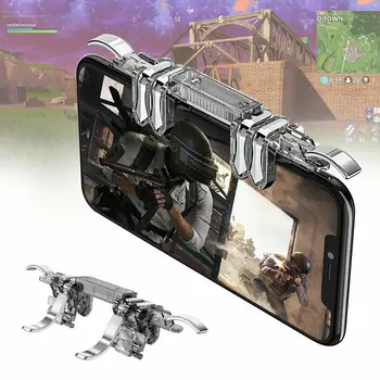 6 손가락 Pubg 모바일 게임 컨트롤러 전화 게임 패드 트리거 L1 조준 버튼 조이스틱, 안드로이드 지원