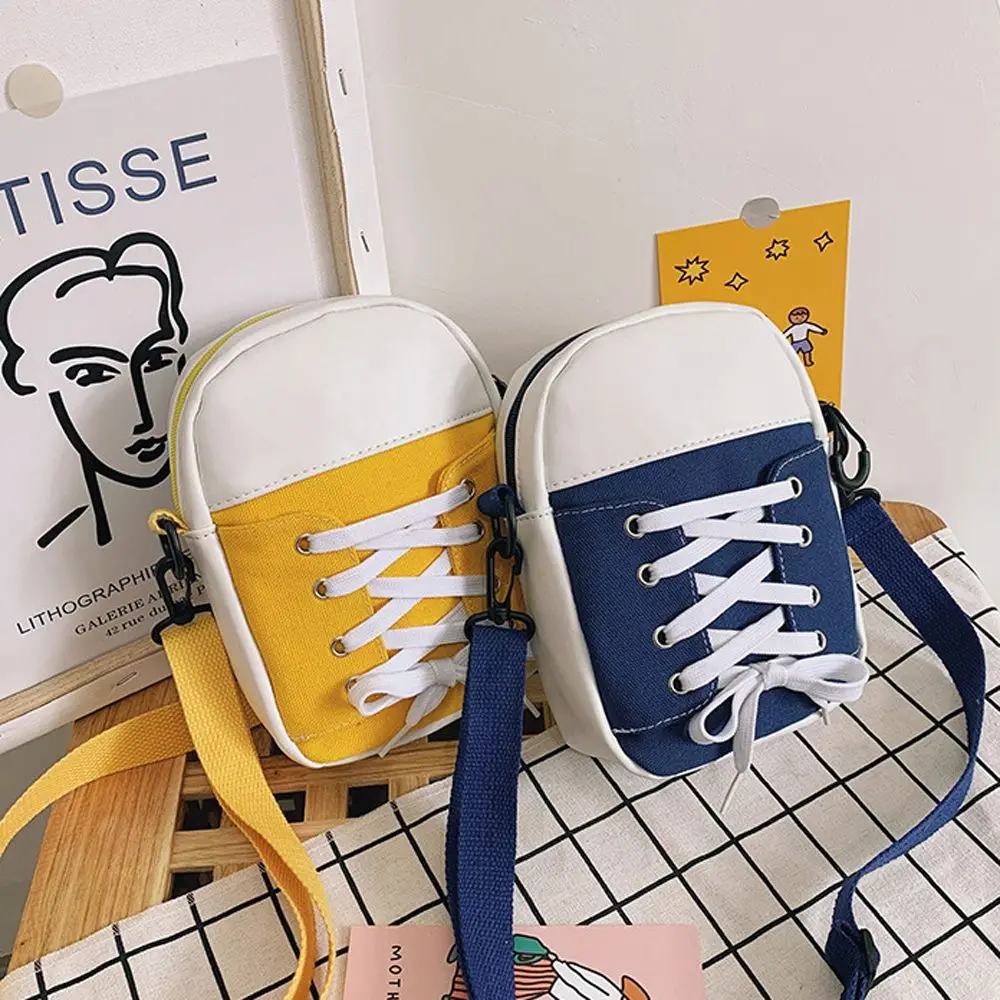 Fashion Personality Street Shopping Shoes Shape Small Crossbody Bag Women Bag Korean Style Bag Canvas Handbag
