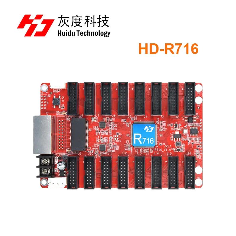 Huidu LED Receiving Card HD R716 Support Synchronous Asynchronous Control System Compatible With R500 R508 R512 R512T R516 R516T
