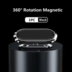 Universal Magnetic Car Phone Holder - Air Vent Mount for Smartphones and GPS Devices (Black)