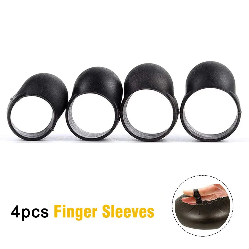 

Finger Cots Finger Sleeves Silicone 4PCS Finger Sleeves Ethereal Drum Percussion Instruments Musical Instruments