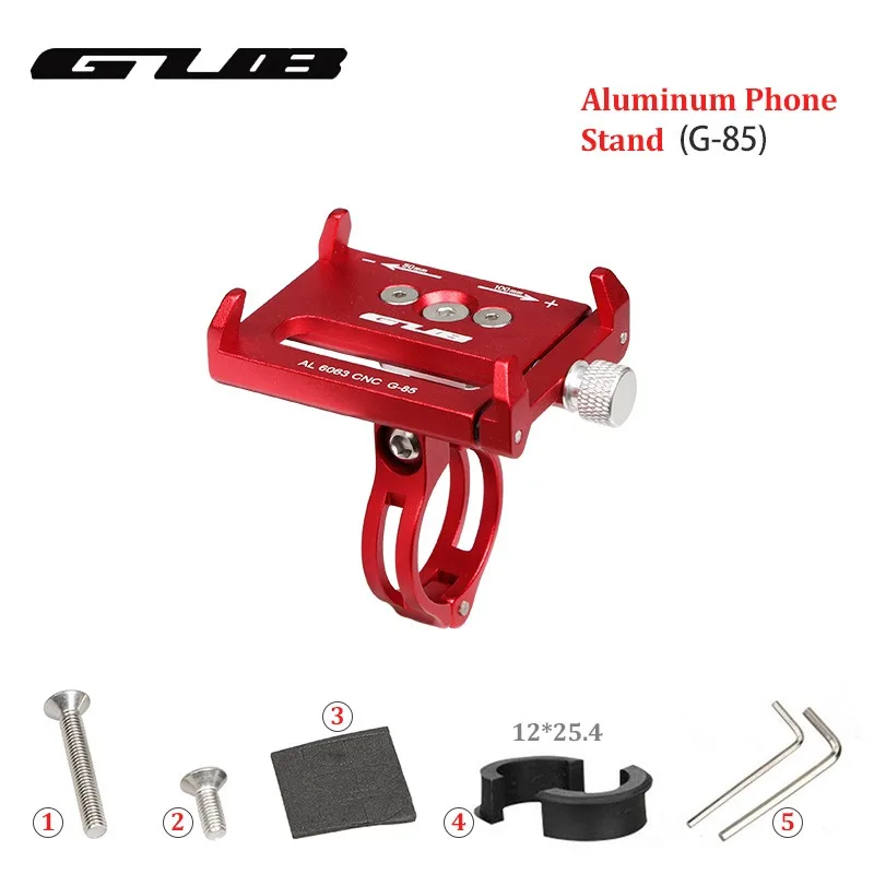 Bicycle Accessories GUB Bike Mobile Phone Holder G85 Mount Bracket Smartphone Aluminum Tight for Samsung Huawei Xiaomi Iphone