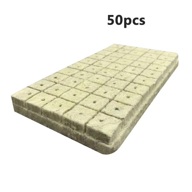 50Db Soilles Ültetési Szivacs Termesztett Kerti Indító Kockák Szikla Gyapjú Dugó Vészhelyzeti Tenyésztési Szubsztrát Kert 3 Méret - Image 3