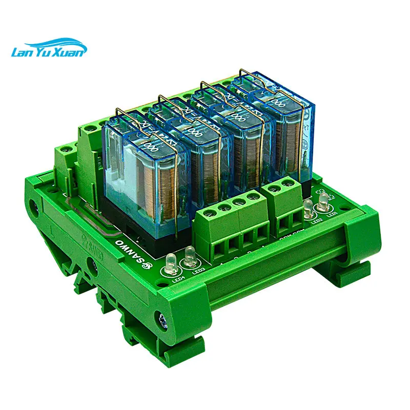 

FINDER 24V 4-channel Electromagnetic Relay Module PLC Output DC Control Amplifier Board Suitable For Industrial Automation