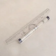 

Multi-Purpose Parallel Ruler Rolling Parallel Ruler Foot Inch Metric Angle Rule Balancing Scale