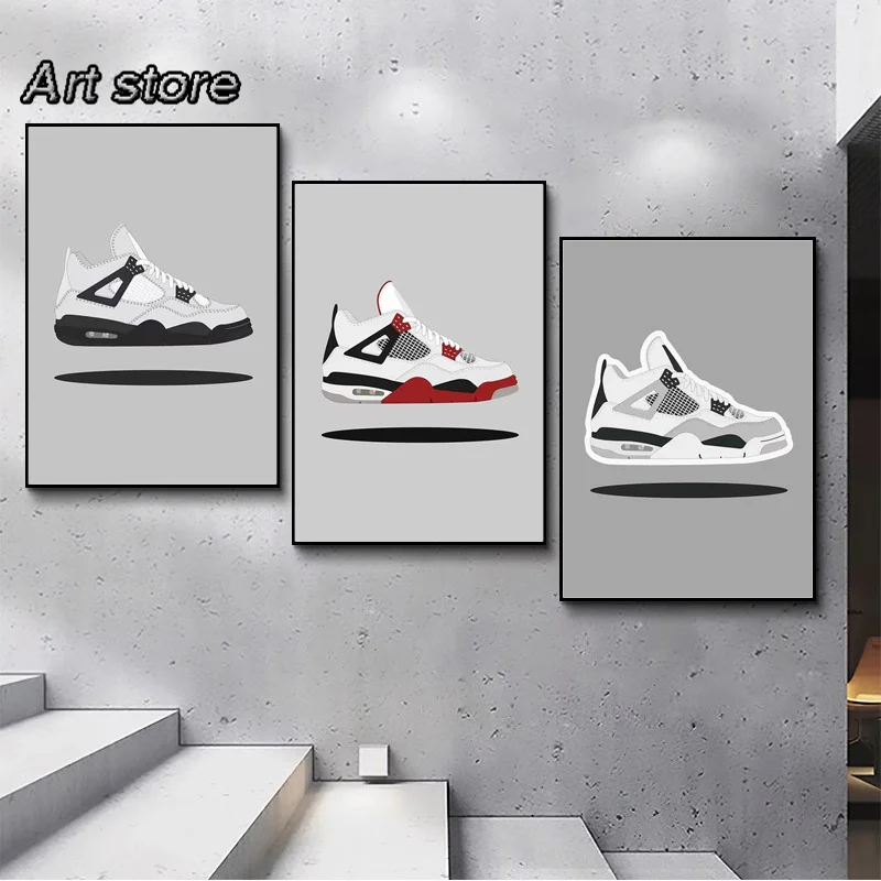 Aymsm Peinture Murale Art Mural Photo Sneakers fashioncanvas Affiche Mur décoration de la Maison 40x60 cm sans Cadre Aymsm Peinture Murale Art Mural Photo Sneakers fashioncanvas Affiche Mur décoration de la Maison 40x60 cm sans Cadre