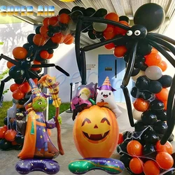 Portable Halloween party decoration fearful inflatable pumpkin arch with custom design for backdrop decoration