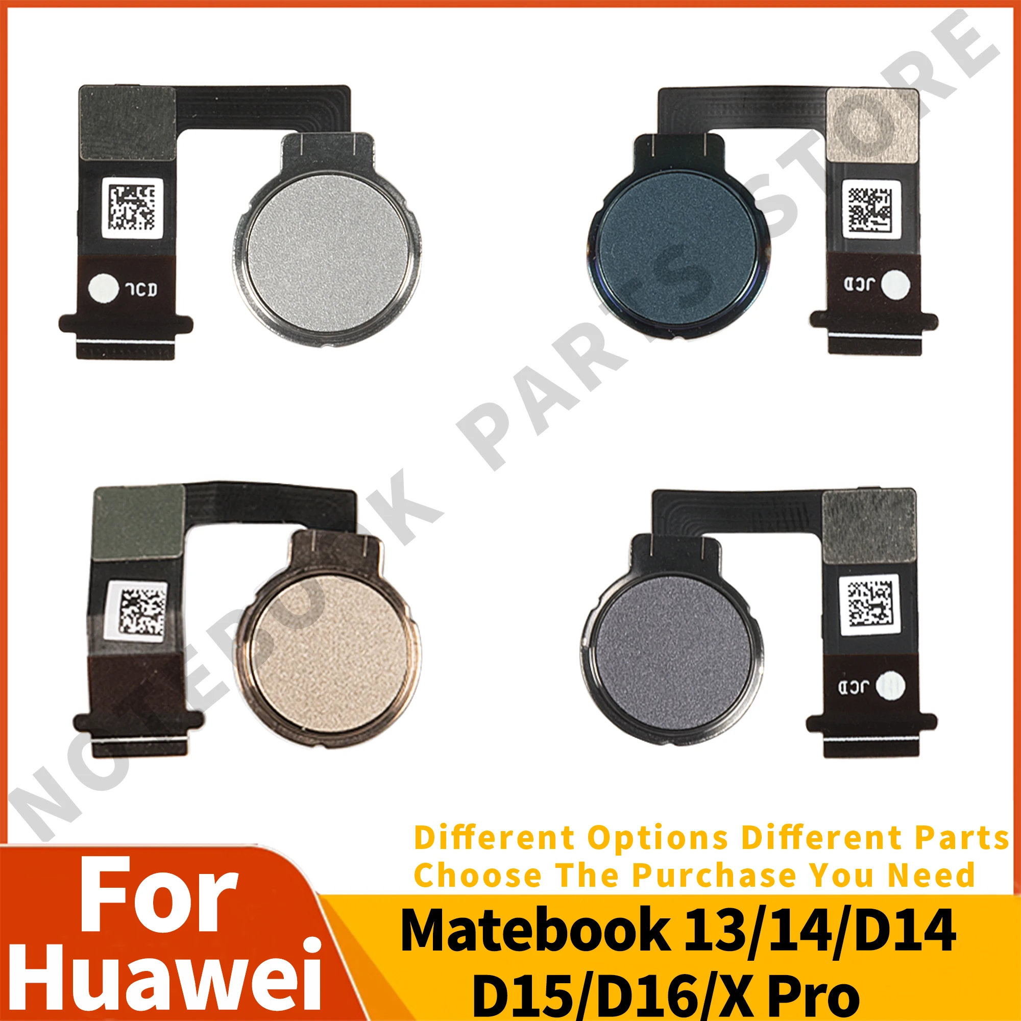 New Home Button FingerPrint For Huawei Matebook 13/14/D14/D15/D16/X Pro Original Touch ID Sensor Flex Cable Ribbon Power Cable