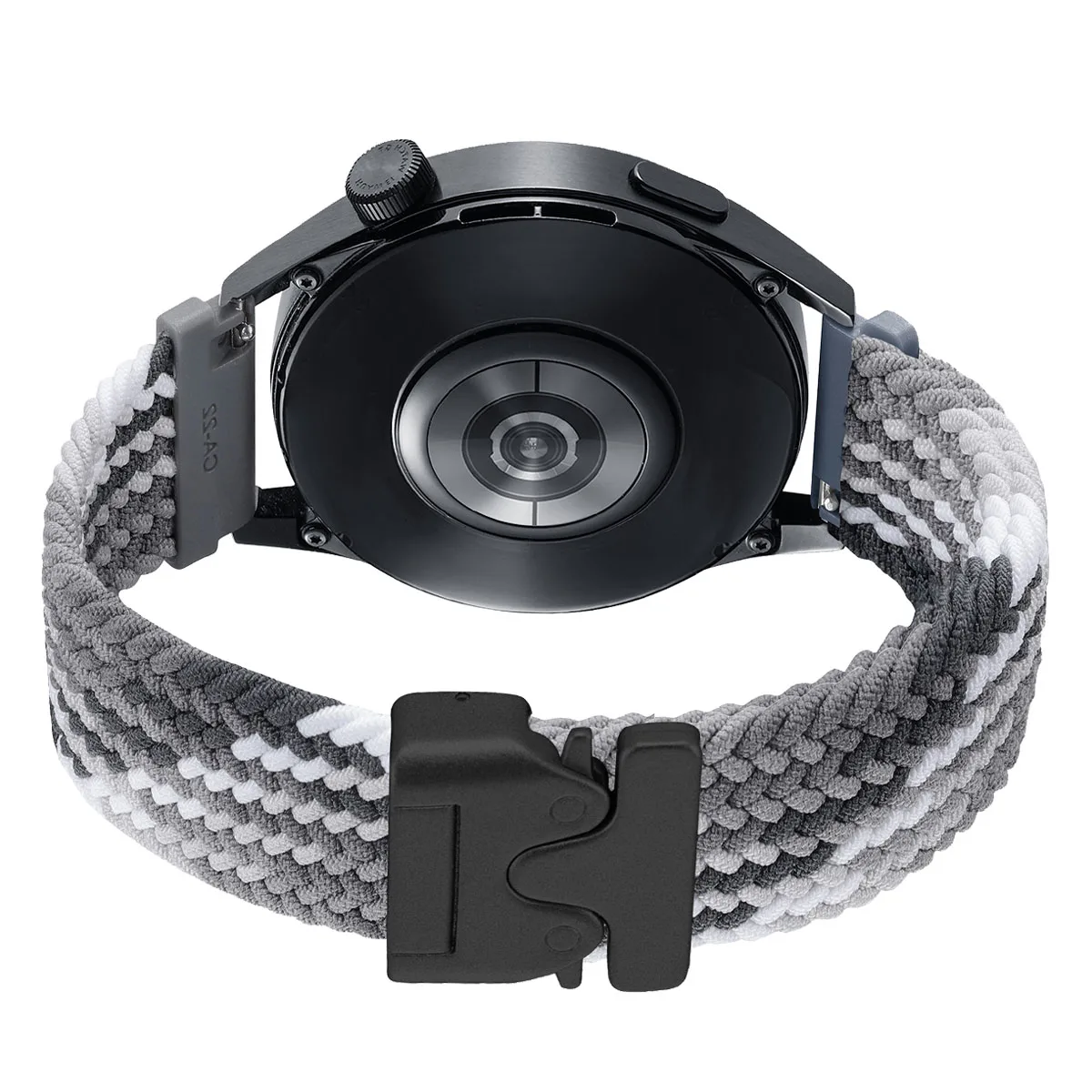 Braided Loop Strap with Parachute Buckle Nylon Watchband, 20/22mm