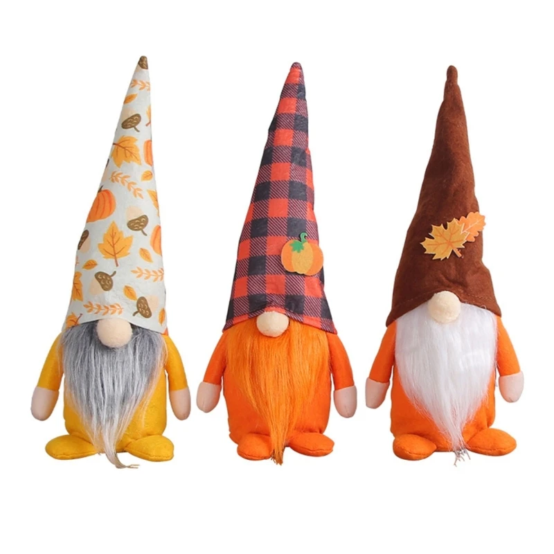 

Thanksgiving Gnomes for Kitchen Tiered Tray Home Fall Harvest Halloween Decor